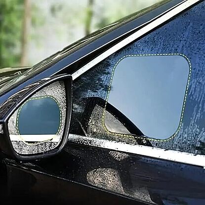 Anti-rain mirror films